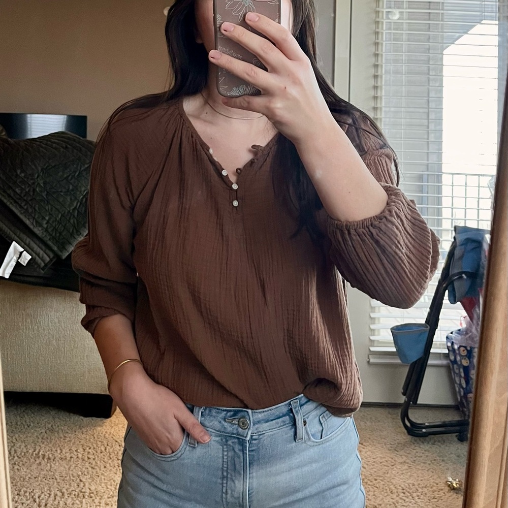Brown Women's Top